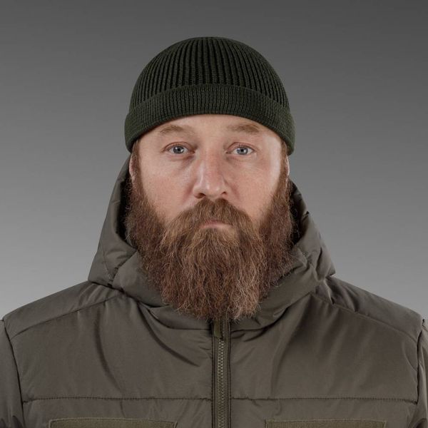 Шапка в'язана Ukrarmor Docker Hat. Олива UM.093.0031 фото
