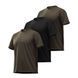Комплект футболок (3 шт) Ukrarmor Basic Military T-shirt без логотипу. Розмір S. Олива / Чорний US.173.0078 фото