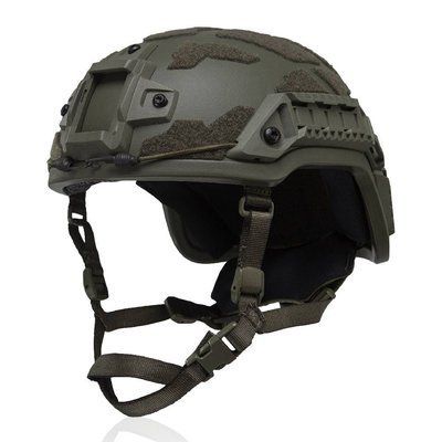 Тактичний кевларовий шолом ARCH Helmet (ECH) з вирізом під активні навушники. Виробник: Данія. Колір Олива. Розмір M UM.020.0008 фото