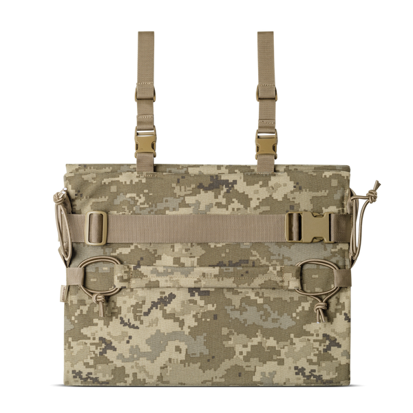 Каремат для сидения Ukrarmor раскладной тройной 2-го класса защиты. Cordura 500D. Пиксель (мм-14) US.121.0027 фото