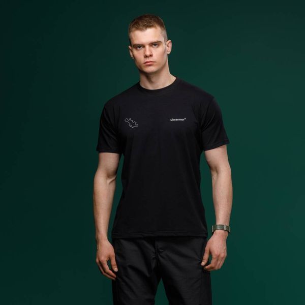 Футболка чоловіча Ukrarmor Basic Military T-Shirt. Avdiivka. Розмір S. Чорний UM.076.0090 фото