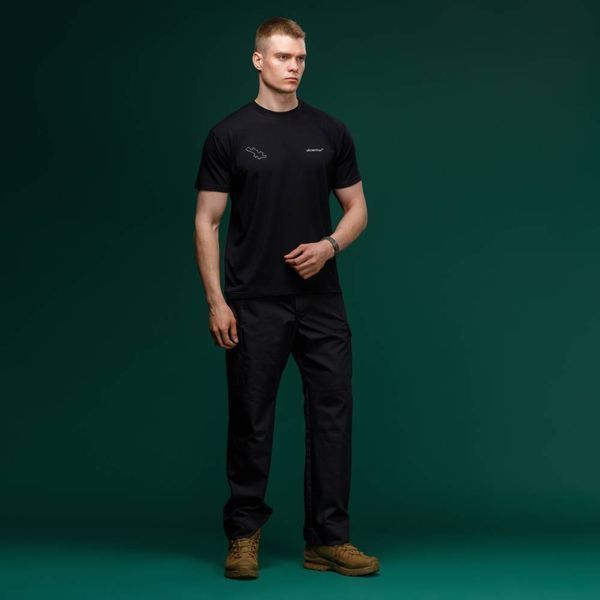 Футболка чоловіча Ukrarmor Basic Military T-Shirt. Avdiivka. Розмір S. Чорний UM.076.0090 фото