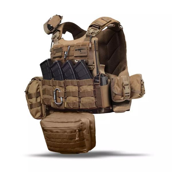 Комплект снаряжения Ukrarmor Vest Full (based on IBV) S/M без баллистической защиты. Койот US.160.0012 фото