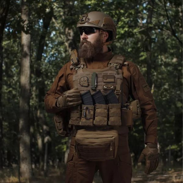 Комплект снаряжения Ukrarmor Vest Full (based on IBV) S/M без баллистической защиты. Койот US.160.0012 фото
