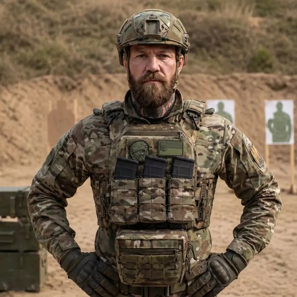 Бронежилет Ukrarmor 3 класса (PRO). Вес 3.2 кг. Полиэтиленовые плиты сверхлёгкие 1.05 кг. Мультикам US.001.0717 фото