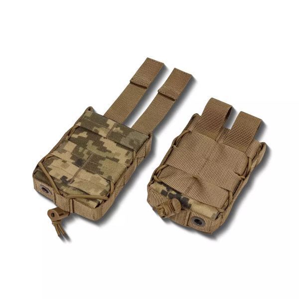 Одинарный подсумок под магазин AR, пластиковая основа. Система MOLLE. Піксель (ММ-14) UM.031.0018 фото