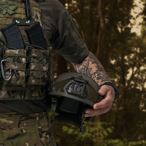 Баллистический шлем Sestan-Busch Helmet BK-ACH-HC. Цвет Олива. Размер M UM.020.0028 фото