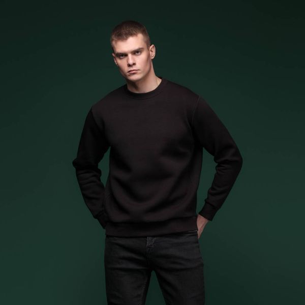 Кофта тактична Ukrarmor Base Soft Sweatshirt. Розмір S. Чорний/Black UM.177.0049 фото