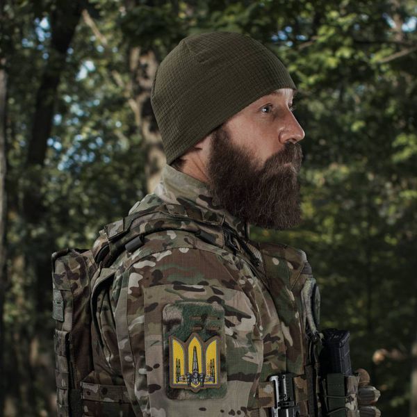 Флісова шапка підшоломник Ukrarmor FrostWrap Rip-Stop. Олива UM.093.0016 фото