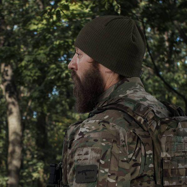 Флісова шапка підшоломник Ukrarmor FrostWrap Rip-Stop. Олива UM.093.0016 фото