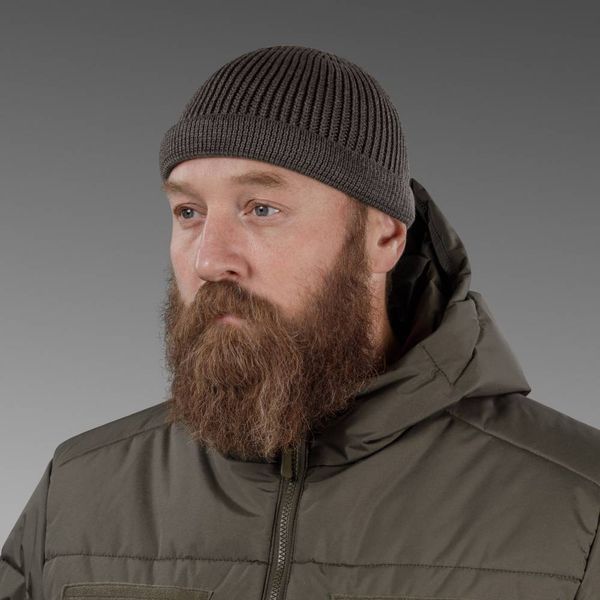 Шапка вязаная Ukrarmor Docker Hat. Dark coffee UM.093.0030 фото