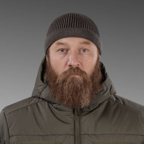 Шапка вязаная Ukrarmor Docker Hat. Dark coffee UM.093.0030 фото