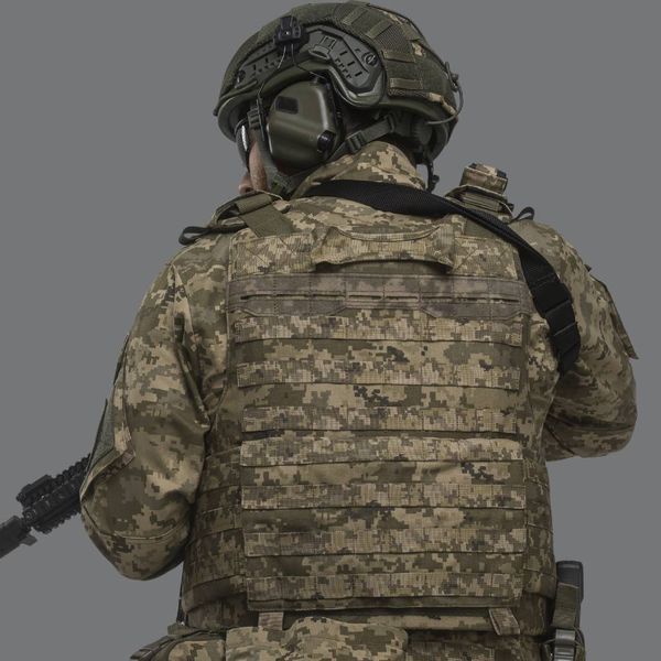 Бойовий бронежилет IBV-2 (2 клас, Stanag 2920). Вага 4.3 кг. Збільшена площа захисту. Піксель (ММ-14). L/XL US.001.0018 фото