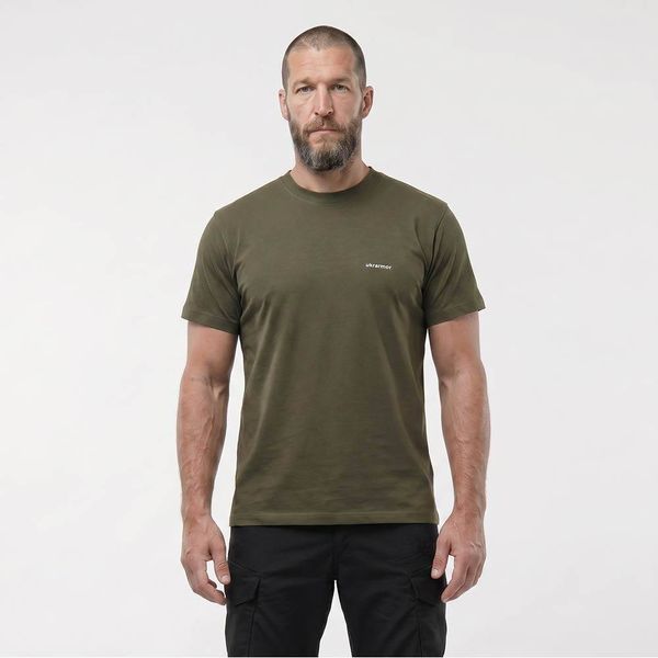 Футболка Ukrarmor Basic Military T-shirt 2.0. Cotton and Elastane. Розмір S. Олива UM.076.0585 фото