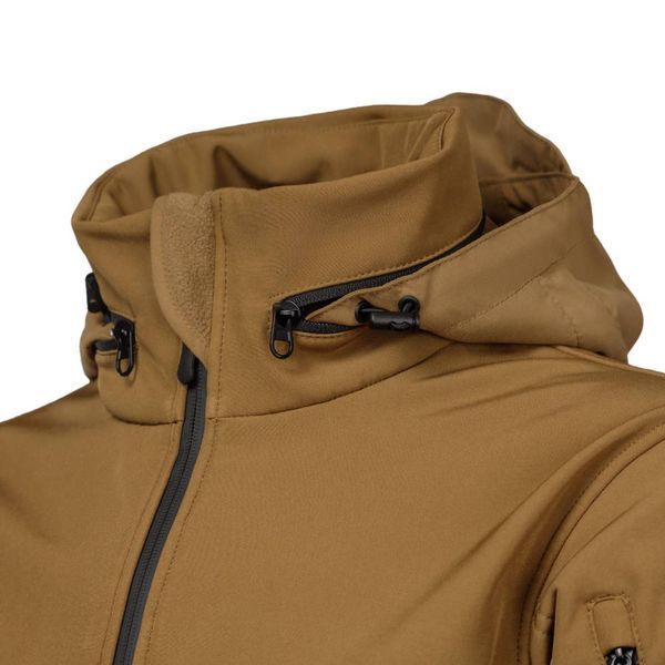Комплект одягу Ukrarmor Softshell Hawk Jacket & Pants. Захист від вітру та вологи. S. Койот US.156.0077 фото