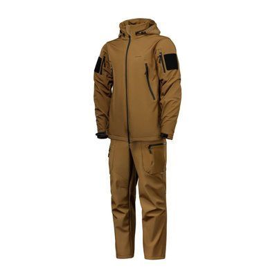 Комплект одягу Ukrarmor Softshell Hawk Jacket & Pants. Захист від вітру та вологи. M/Long. Койот US.156.0076 фото