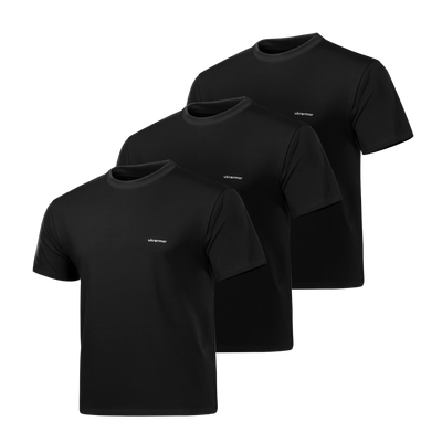 Комплект футболок (3 шт) Ukrarmor Basic Military T-shirt 2.0. Розмір L. Чорний US.173.0501 фото