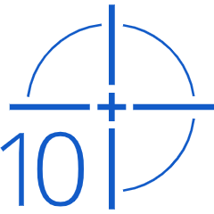 10 прицільних марок у 9 кольорах
